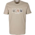 Ncs Jeans Erkek Tişört Bisiklet Yaka Olive Slim Fit Baskılı T-Shirt Ncs Jeans 1298 - 2XL