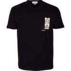 Ncs Jeans Erkek Tişört Bisiklet Yaka Siyah %100 Pamuk Slim Fit Göğüs ve Sırt Baskılı T-Shirt Ncs Jeans 1299 - XL