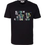 Ncs Jeans Erkek Tişört Bisiklet Yaka Siyah Slim Fit Baskılı T-Shirt Ncs Jeans 1295