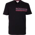 Ncs Jeans Erkek Tişört Bisiklet Yaka Siyah Slim Fit Baskılı T-Shirt Ncs Jeans 1296