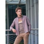 Ncs Kahve Erkek Gömlek Non Denim Slim Fit Taşlanmış Yıkamalı Ncs Jeans 7277 - 2XL
