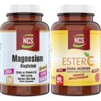 Ncs Magnesium Bisglisinat Çinko B6 180 Tablet + Ester C Vitamini Kara Mürver 60 Tablet