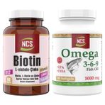 Ncs Omega 3 6 9 Balık Yağı 1000 Mg 200 Kapsül Biotin 60 Tablet