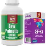 Ncs Saw Palmetto Cüce Palmiye 1000 Mg 180 Tablet+Vitamin D3 K2 20 ml