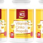 Ncs Vitamin C Çinko Propolis 3x180 Tablet