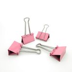 Nctinystore Klasör Klipsleri Küçük Metal Kelepçe 0,75 inç / 19 mm (Pembe, 40 Adet)