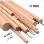 ncy Ahşap Balsa Çubuk Çıta Kavela Yivsiz Kayın 12 mm 40 cm 10 Adet