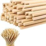 ncy Ahşap Bambu Silindir Maket Çubukları 5 mm 10 cm 200 Adet