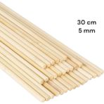 ncy Ahşap Bambu Tasarım Maket Çubukları 5 mm 30 cm 70 Adet