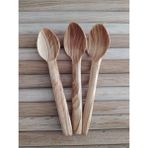 ncy Ahşap Zeytin Kaşık Ağacı Mama ve Tatlı Kaşığı 3 Adet 15 cm