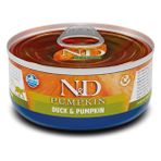 N&D 12x80 gr Balkabağı Ördekli Yetişkin Kedi Konservesi