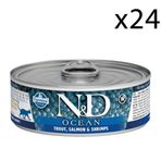 N&D 24x80 gr Ocean Ton ve Somonlu Kedi Konservesi