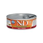 N&D 6x80 gr Balkabağı ve Bıldırcınlı Yetişkin Kedi Konservesi