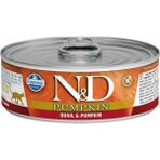 N&D 80 g Balkabaklı Bıldırcınlı Konserve Kedi Maması Karışık Tatlı Tahılsız Premium Kalite