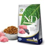 N&D AND-0025 2.5Kg Kuzu Etli Yaban Mersinli Küçük Irk Tahılsız Yetişkin Köpek Maması