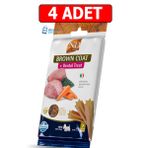 Nd Köpek Ödül Nd Brown Coat Dental Treat Kuzu Havuç Ve Patatesli Küçük Irk Yetişkin Köpek Ödül Maması 4 Adet 60 Gr (7'Li)