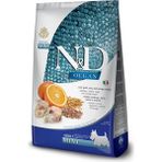 N&D Ocean 2,5 kg Mini Adult Köpek Az Tahıllı Morina Balığı Buğday Yulaf ve Portakallı Köpek Maması