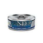 N&D Ocean Balkabaklı Balıklı ve Karidesli Tahılsız Yavru Konserve Kedi Maması 70 Gr 1 Adet - 70 Gr 1 Adet