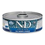 N&D Ocean Kitten Morina Balıklı Karidesli Balkabaklı 80 gr Yaş Yavru Kedi Maması