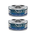 N&D Ocean Kitten Ton, Morina Balığı, Karides ve Balkabağı Yavru Yaş Mama, 80 gr, 2 Adet