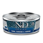 N&D Ocean Konserve Ton Balığı Sardalya ve Karides 80 g Yaş Kedi Maması