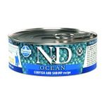 N&D Ocean Morina Balığı,Karides Balkabağı 6x80 gr Yavru Kedi Konsreve