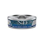 N&D Ocean Morina Balık, Ton Balık, Karides ve Balkabağlı Yavru Kedi Konservesi, 70 gr