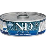 N&D Ocean Somon Morina Ve Karides 80 gr Kedi Konservesi