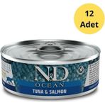 N&D Ocean Tahılsız Ton Balığı ve Somon Yetişkin Yaş Mama 12 x 80 gr