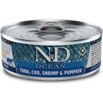 N&D Ocean Ton Balık Karides Ve Balkabaklı Kedi Konservesi 80 Gr Karışık Tatlı Besleyici Mama