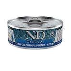 N&D Ocean Ton Karides ve Balkabağı 6x70 gr Yavru Kedi Yaş Maması