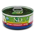 N&D Prime 70 gr Tahılsız Tavuklu ve Narlı Yavru Kedi Konserve Maması