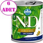 N&D Prime Kuzu Yaban Mersini 6x285 gr Köpek Konserve Maması