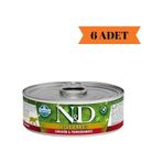 N&D Prime Tahılsız Tavuk & Nar Yetişkin Kedi Maması 6 x 70 G