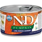 N&D Pumpkin 140 gr Mini Balkabaklı Kuzu Etli ve Yaban Mersini Yetişkin Köpek Konservesi