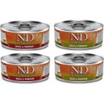 N&D Pumpkin 4 Adet Bıldırcın ve Ördekli 80 gr Yetişkin Kedi Yaş Mama