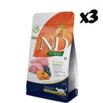 N&D Pumpkin Kuzu ve Yabanmersinli 3x1.5 kg Kısırlaştırılmış Kedi Maması