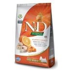 N&D Pumpkin Tahılsız Bal Kabaklı Balıklı Portakallı Mini Irk Yetişkin 2.5 kg Köpek Maması