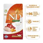 N&D Pumpkin Tahılsız Bıldırcın Eti Balkabağı ve Narlı 1.5 kg Kısırlaştırılmış Kedi Maması