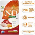 Nd Tahılsız Bıldırcın Etli Balkabaklı Kısırlaştırılmış Kedi Maması 1,5 Kg