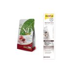 N&D Tahılsız Kısırlaştırılmış Yetişkin Kedi Maması 1,5 Kg + Gimcat Anti-hairball Kedi Macunu 100gr