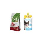 Nd Tahılsız Kitten Tavuk Nar Yavru Kedi Kuru Maması 1,5 Kg + Gimcat Milk Latte Sıvı Kedi Sütü 200 Ml