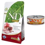 N&D Tahılsız Kitten Tavuk&Narlı Yavru Kedi Maması 1.5 Kg + Konserve