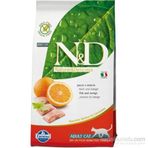 N&D Tahılsız Ringa Balıklı ve Portakallı Yetişkin 1.5 kg Kedi Maması