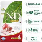 N&D Tahılsız Tavuk ve Narlı Yavru 1.5 kg Kuru Kedi Maması