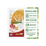 ND Tavuklu Ve Narlı Düşük Tahıllı Kısırlaştırılmış Kedi Maması 1.5kg Sterilised Cat Food