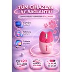 NDNeed Sevimli Kedi Kablosuz Pembe Mouse Bluetooth + 2.4G Dual Mode Catmouse