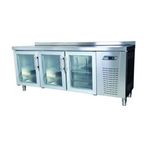 N'dustrio TPG-73-GD Tezgah Tip 3 Cam Kapılı Gastronorm Buzdolabı