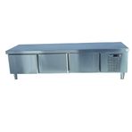 Ndustrio TPG-74-L 255x70x60 cm 4 Kapılı Pişirici Altı Buzdolabı