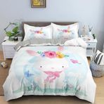 NDXRWDZR Çift Kişilik Nevresim Takımı, Pembe Donut Nevresim Takımı, Fermuarlı Kapama, Aldults Çocuklar için Yumuşak Hipoalerjenik Mikrofiber Yorgan Kılıfı 200x200 cm + 2 Yastık Kılıfı 50x75 cm
